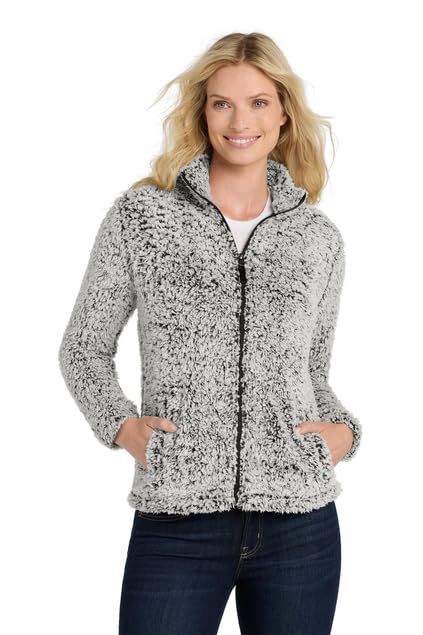Port Authority Women's Cozy Fleece Jacket - Soft Warm Pullover for Casual Wear, Outdoor Activities & Layering | Perfect for Work, Travel & Fall Winter Seasons