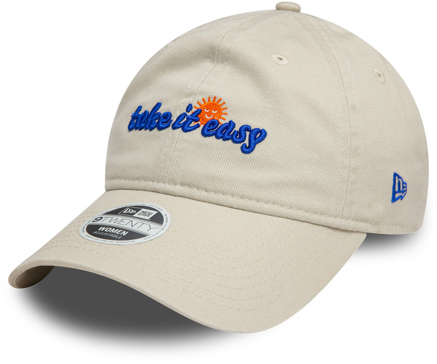 Women's New Era 9Twenty Take It Easy Stone Washed Baseball Cap - Casual Streetwear Hat for Everyday Wear, Sports & Outdoor Activities