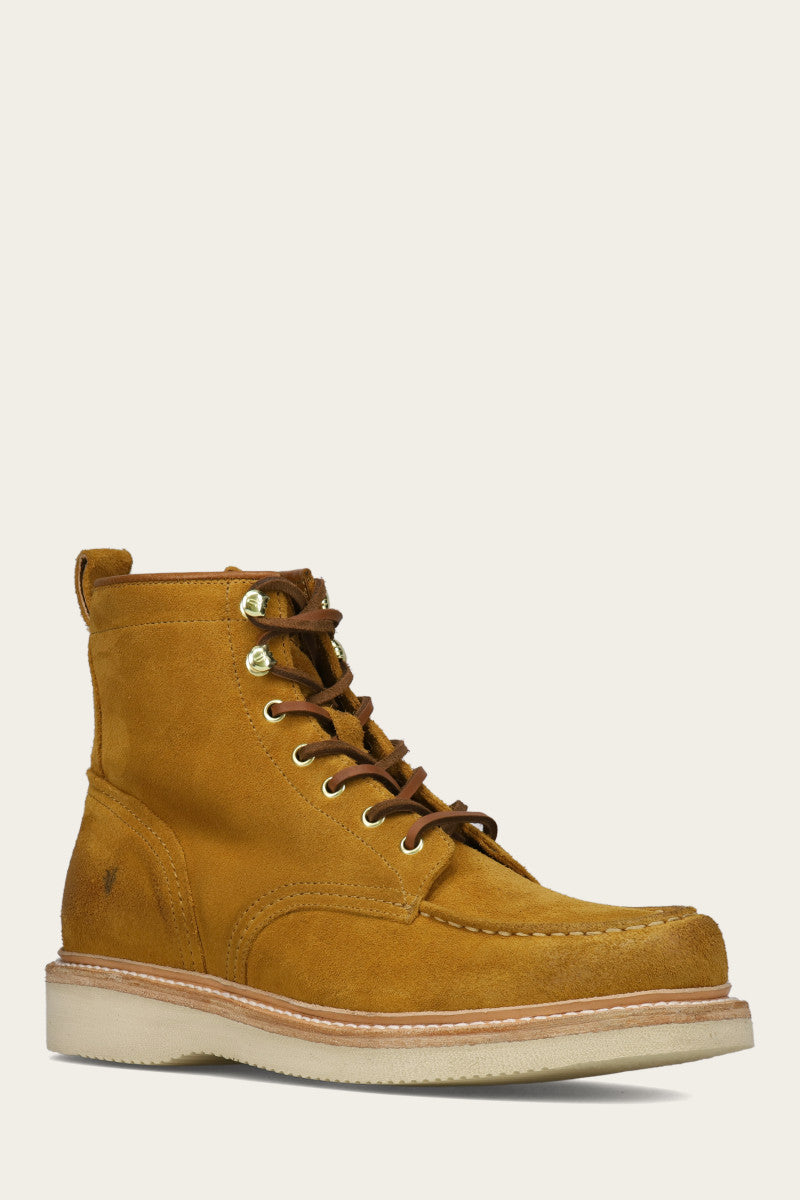 Hudson Work Boots for Men - Comfortable & Durable Steel Toe Wedge Boots for Construction, Hiking & Outdoor Work