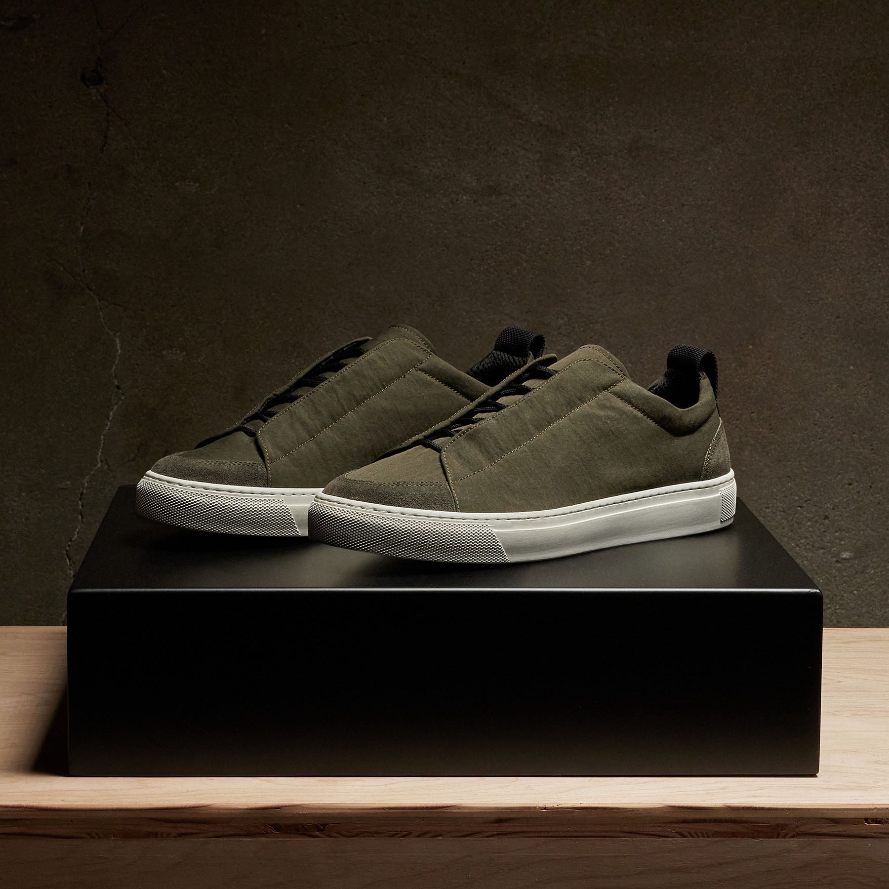 Men's Solstice Skate Low Top Sneakers - Olive Green Casual Shoes for Men | Comfortable & Durable Skateboarding Sneakers | Perfect for Streetwear, Skateboarding & Everyday Wear
