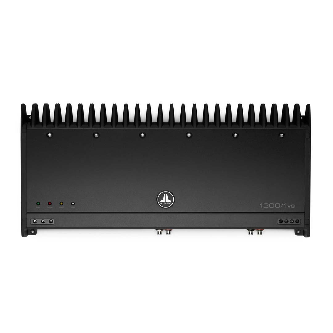 JL Audio 1200/1v3 Slash Series Class D Mono Car Amplifier - 1200W RMS Power for Deep Bass - Perfect for Car Audio Systems & Subwoofers