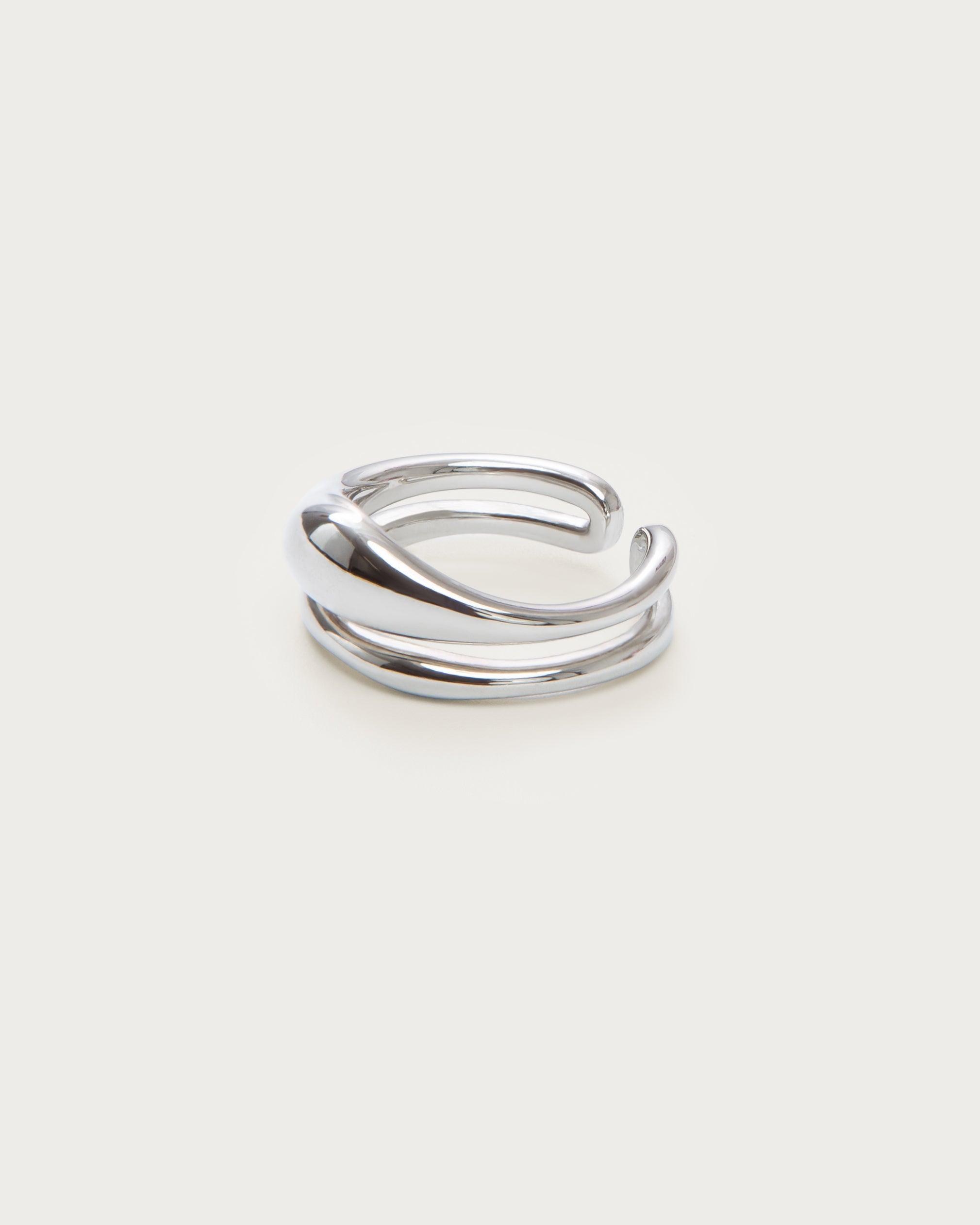 Twin Molten Ring - Elegant Matching Couple Rings for Men & Women - Perfect for Anniversaries, Weddings, and Romantic Gifts