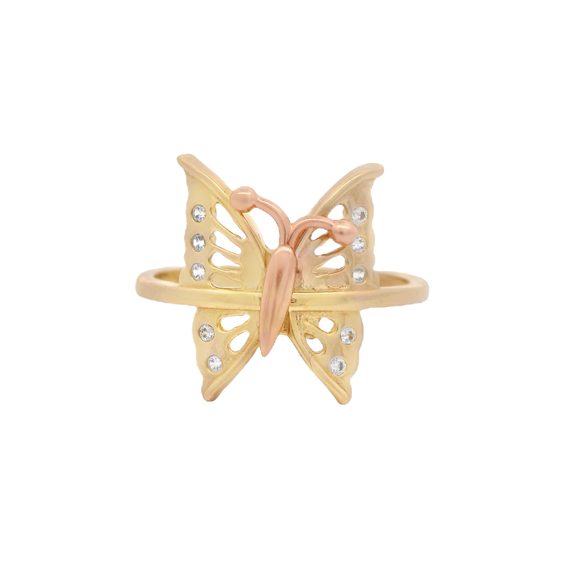 14K Gold Butterfly Ring for Women - Elegant & Dainty Jewelry Gift - Perfect for Birthdays, Anniversaries & Everyday Wear | JTJ™