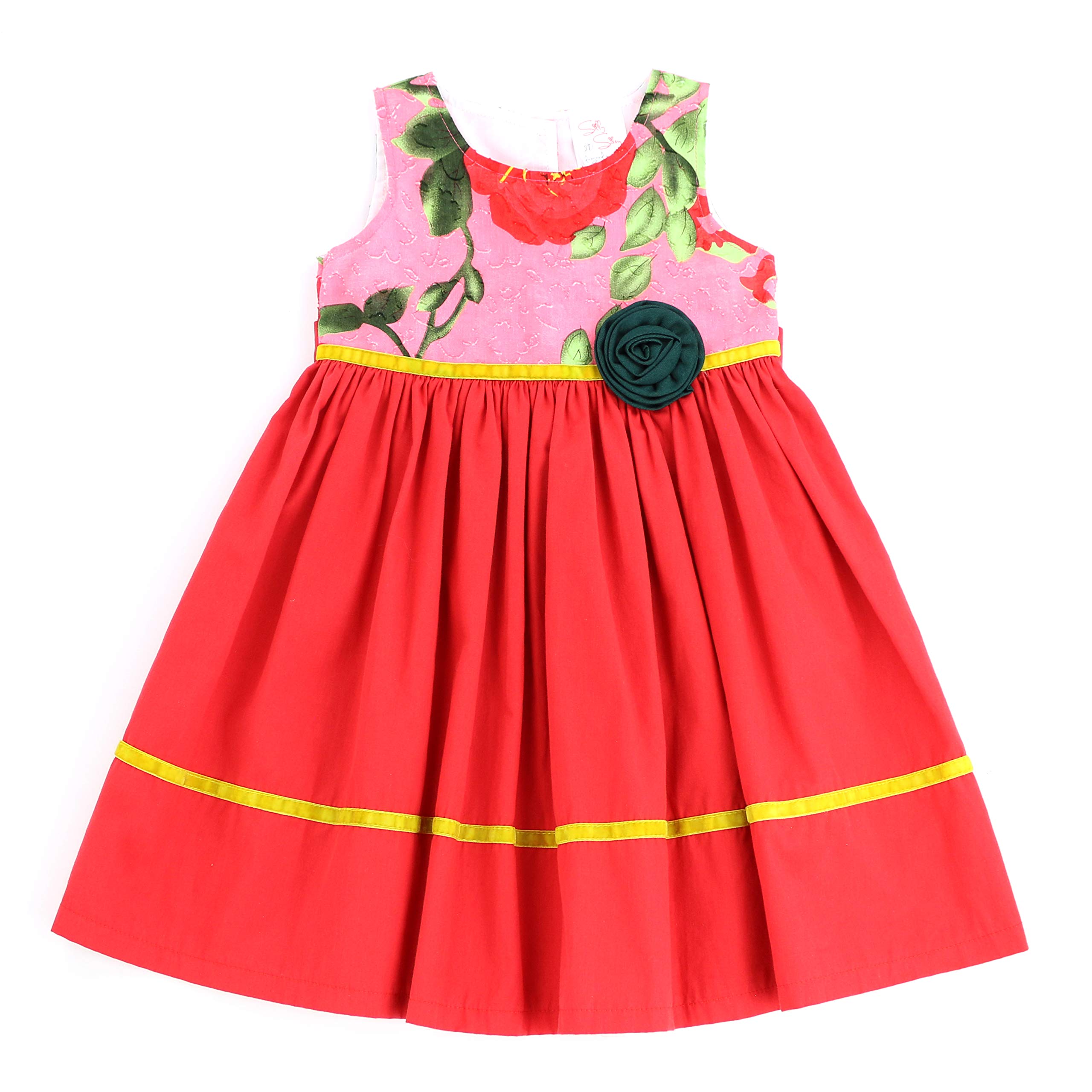 The Silly Sissy - Picture Perfect Dress for Toddlers & Girls (2T-7/8) | Floral Party Outfit for Birthday, Easter & Special Occasions