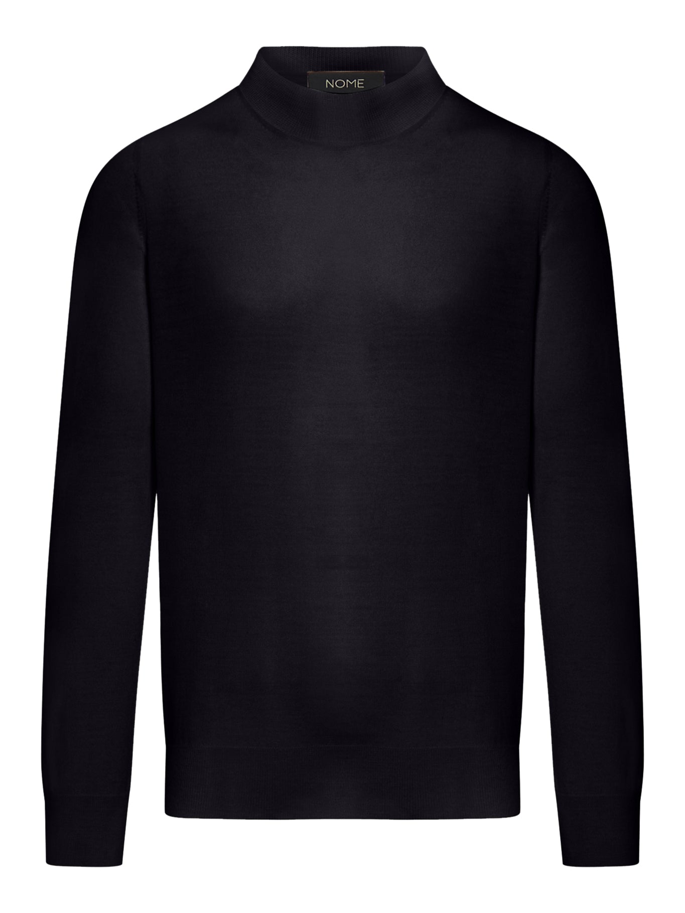 Nome Knit Crew Neck Sweatshirt for Men & Women - Soft Cotton Pullover in Black - Perfect for Casual Wear, Layering & Outdoor Activities