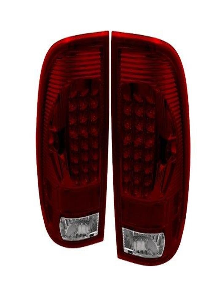 Xtune LED Tail Lights for Cars - ALT-ON-FF15097-LED-RC - Bright Red LED Brake Lights with Easy Installation - Perfect for Night Driving & Enhanced Vehicle Safety