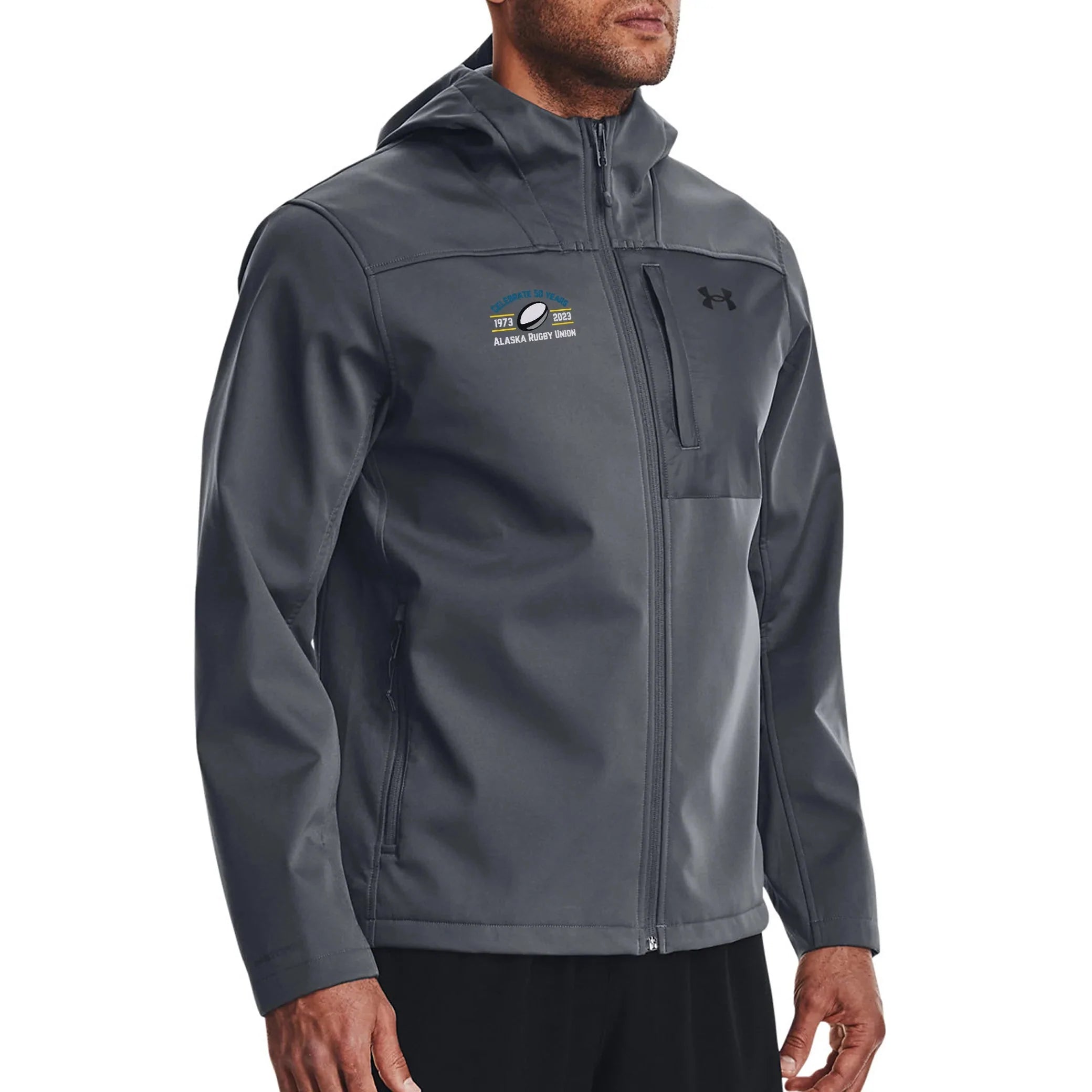 AKRU 50th Anniversary Coldgear Infrared Hooded Jacket for Men & Women - Winter Running, Hiking & Outdoor Activities