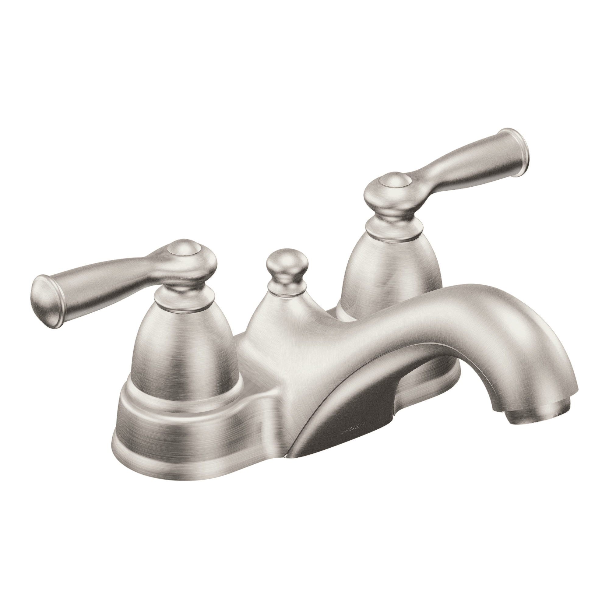 Banbury Chrome Two Handle Low Arc Bathroom Faucet - Modern Waterfall Design for Vanity Sink, Perfect for Powder Room & Guest Bathroom Renovation