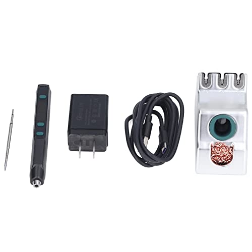 USB Soldering Iron Kit with Auto Overheat Alarm - High Precision Electric Welding Tools for Electronics Repair & DIY Projects - Perfect for Circuit Board, Jewelry Making, and Home Appliance Fixes