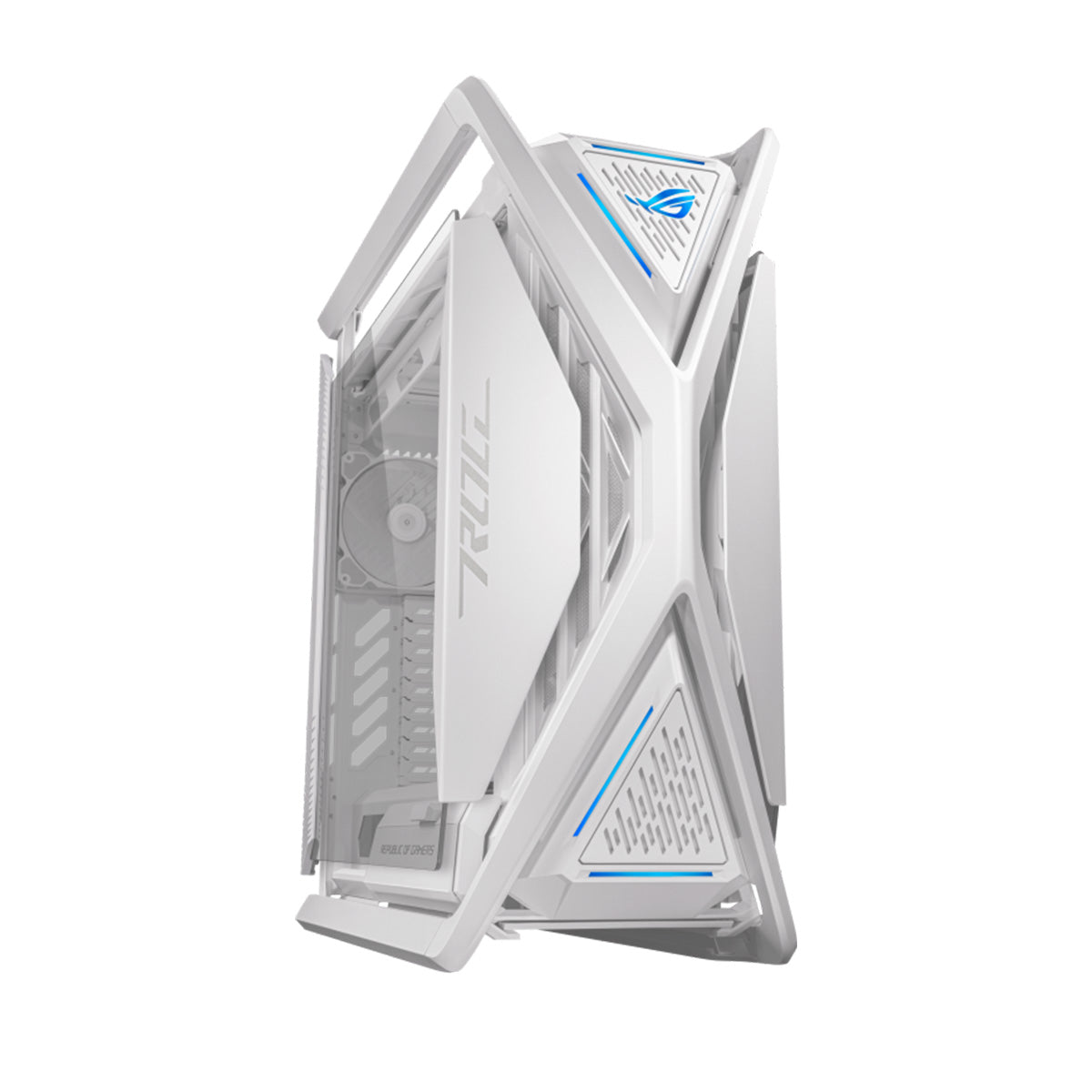 ASUS ROG HYPERION GR701 E-ATX Full Tower Gaming PC Case - White | High Airflow Design, Tempered Glass Side Panel | Perfect for Gaming Rigs & Workstation Builds