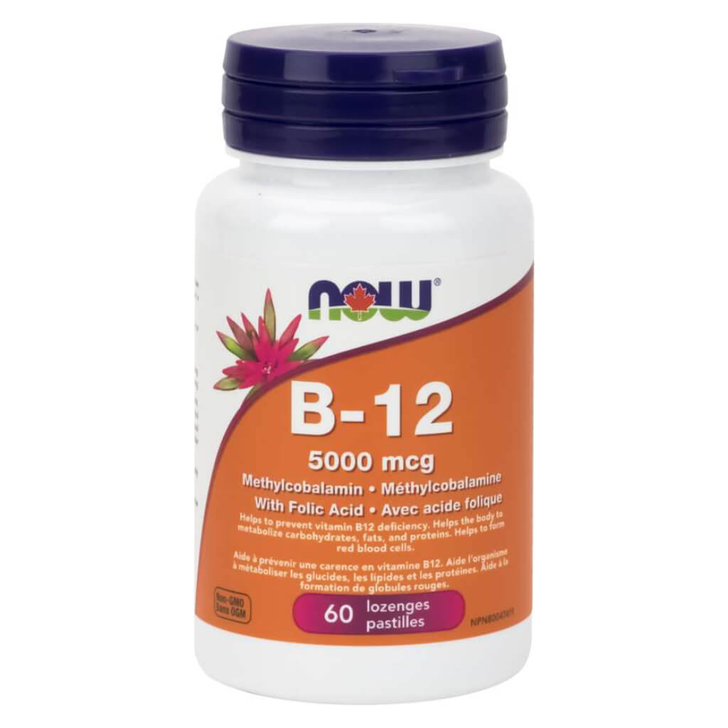 Best Vitamin B12 5000 mcg Methylcobalamin with Folic Acid Supplement - Supports Energy, Brain Function & Heart Health for Adults