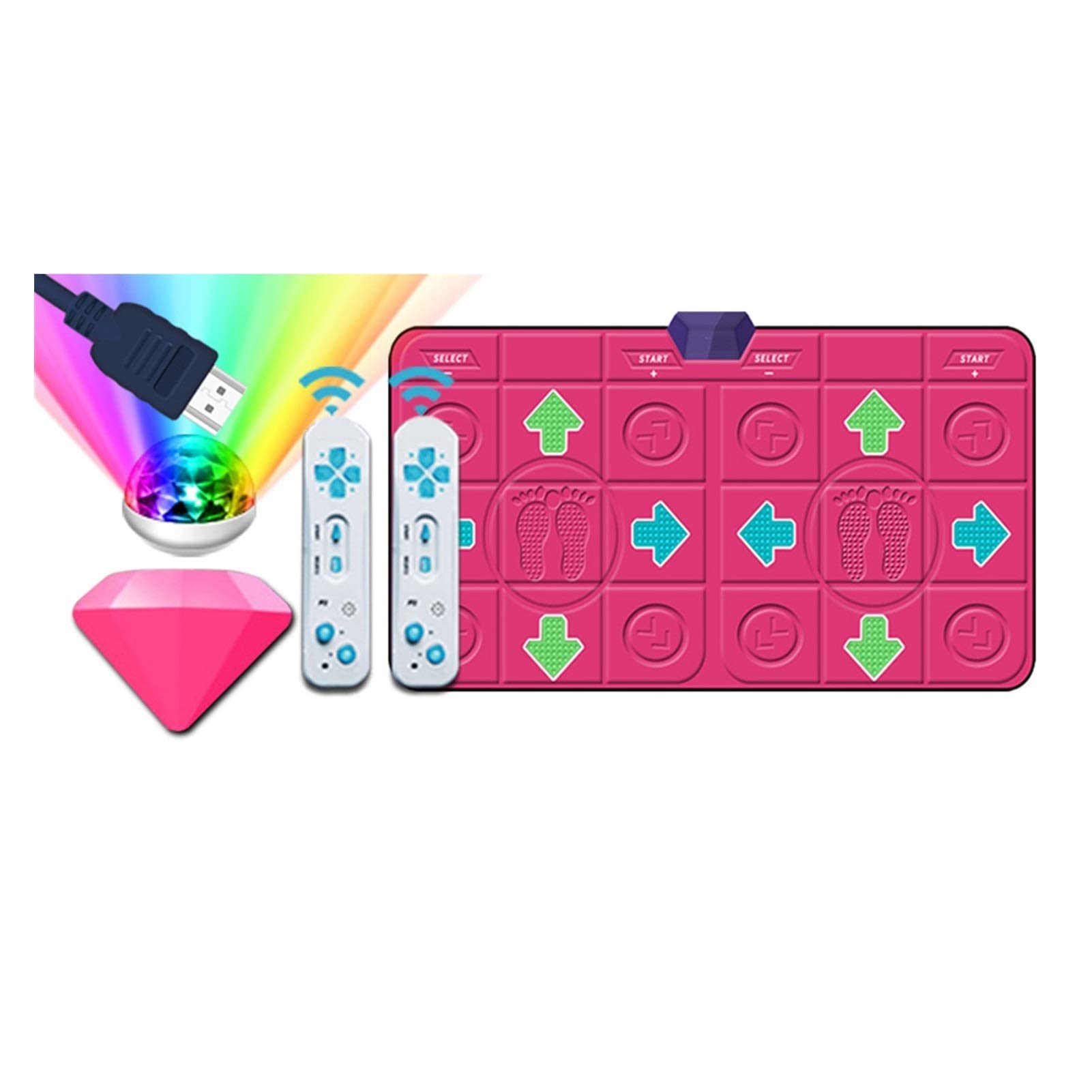 Non-Slip Game Dance Mat for PC & Laptop - Compatible with Dance Revolution Video Games | Perfect for Home Fitness, Kids Play & Interactive Dance Parties (Color: C, Mat Only)