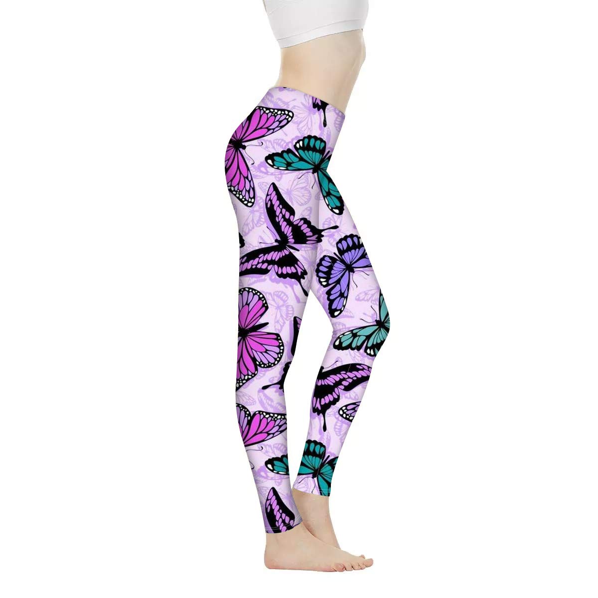 Xhuibop High Waist Yoga Pants for Women - Tummy Control Workout Leggings - Custom Fitness & Running Activewear - Perfect for Yoga, Gym & Daily Wear