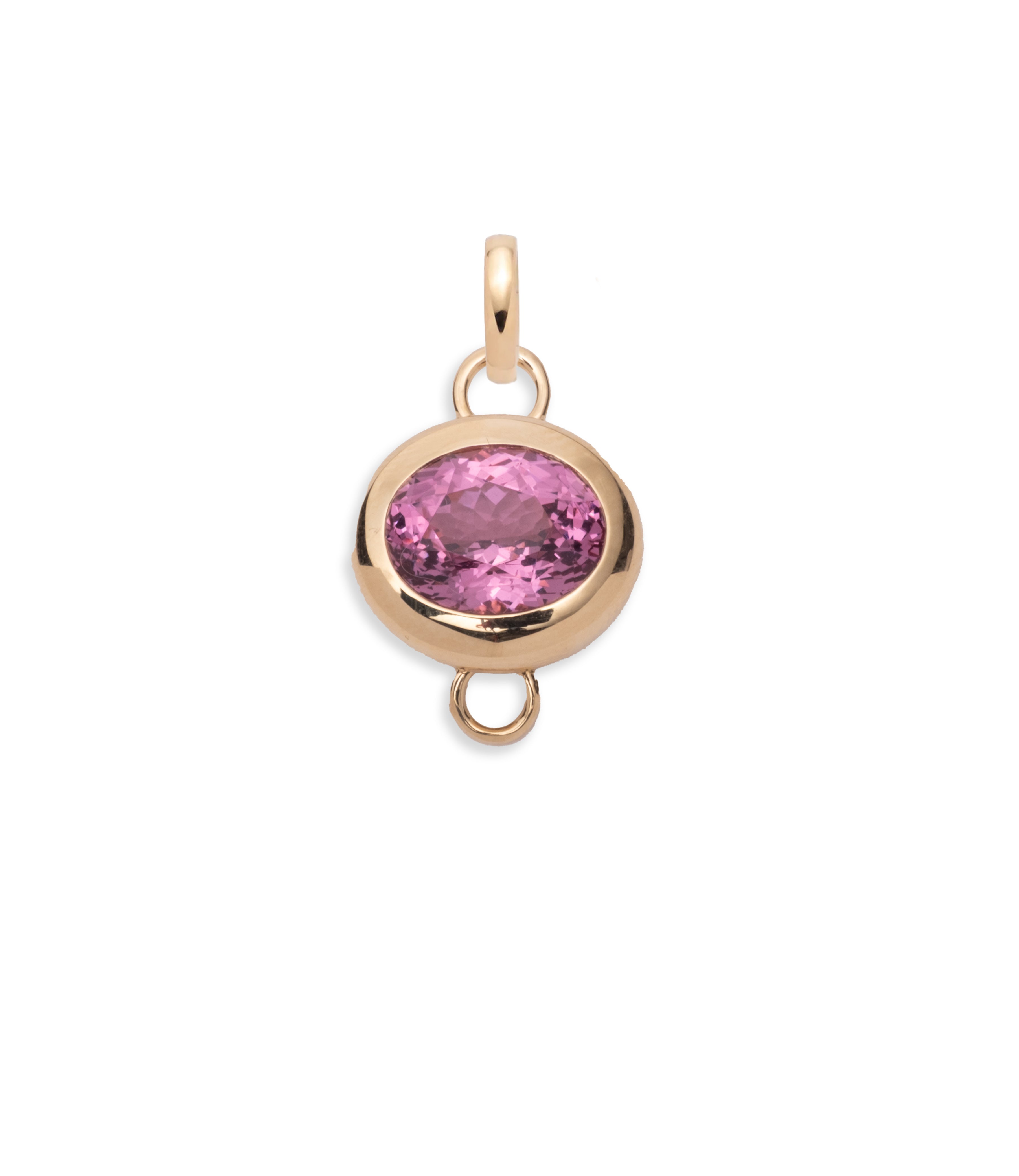 4.04ct Oval Cut Unique Spinel Gemstone Pendant in 14K Yellow Gold with Annex Link Chain - Elegant Jewelry for Weddings, Parties & Special Occasions