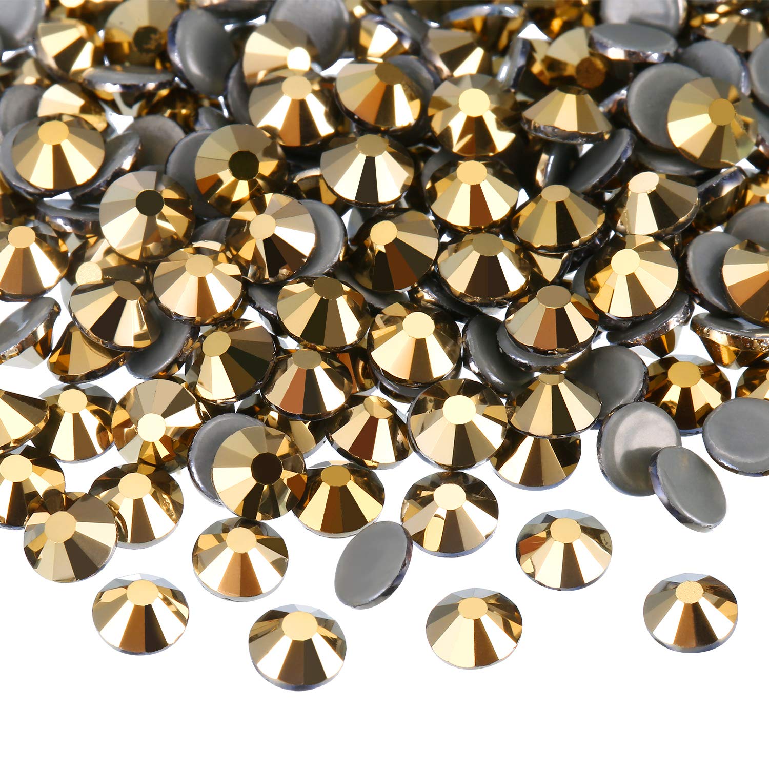 1440pcs 5mm Clear AB Hotfix Rhinestones | Round Flatback Glass Crystals for Crafts, Clothing, Dance Costumes, DIY Jewelry & Nail Art