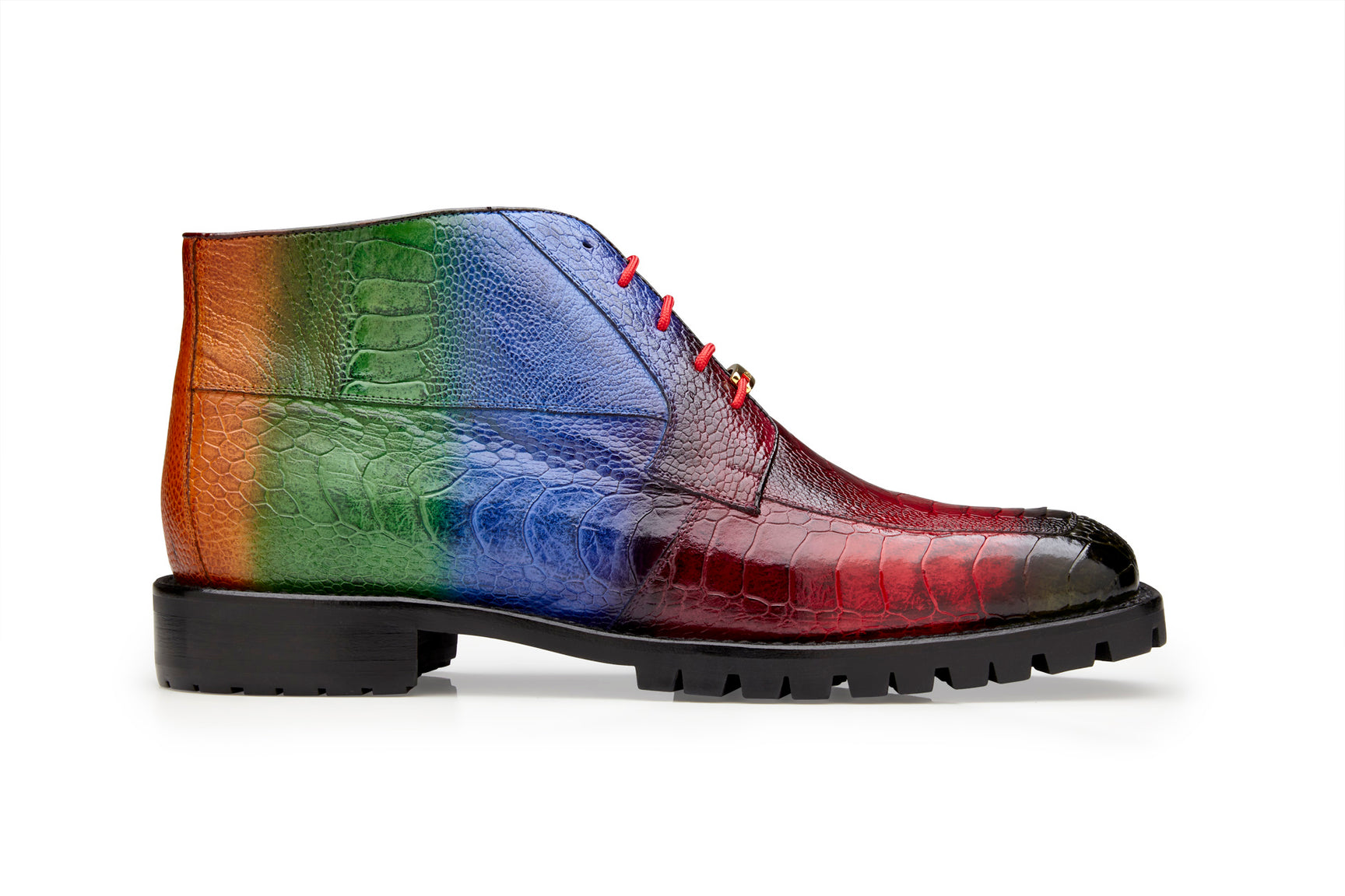 **Genuine Hand-Painted Ostrich Leg Boots by Belvedere Alvaro – Multi-Color U01 – Stylish & Durable for Western Fashion & Cowboy Boot Enthusiasts**    *(Perfect for Rodeos, Country Events, and Everyday Western Wear)*