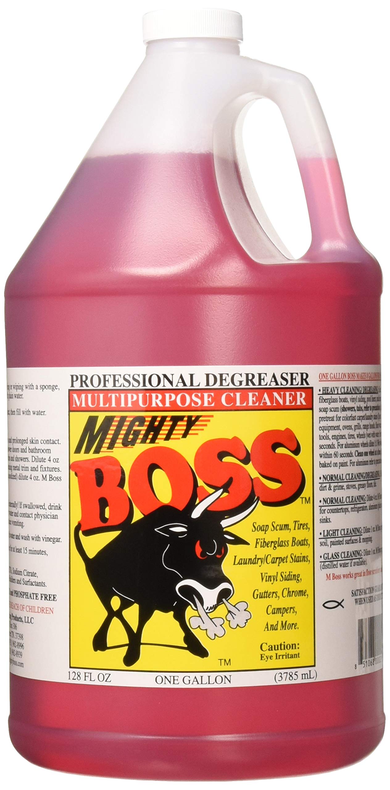 Mighty Boss Cleaner 1 Gal - Heavy Duty Cleaning for Floors & Surfaces