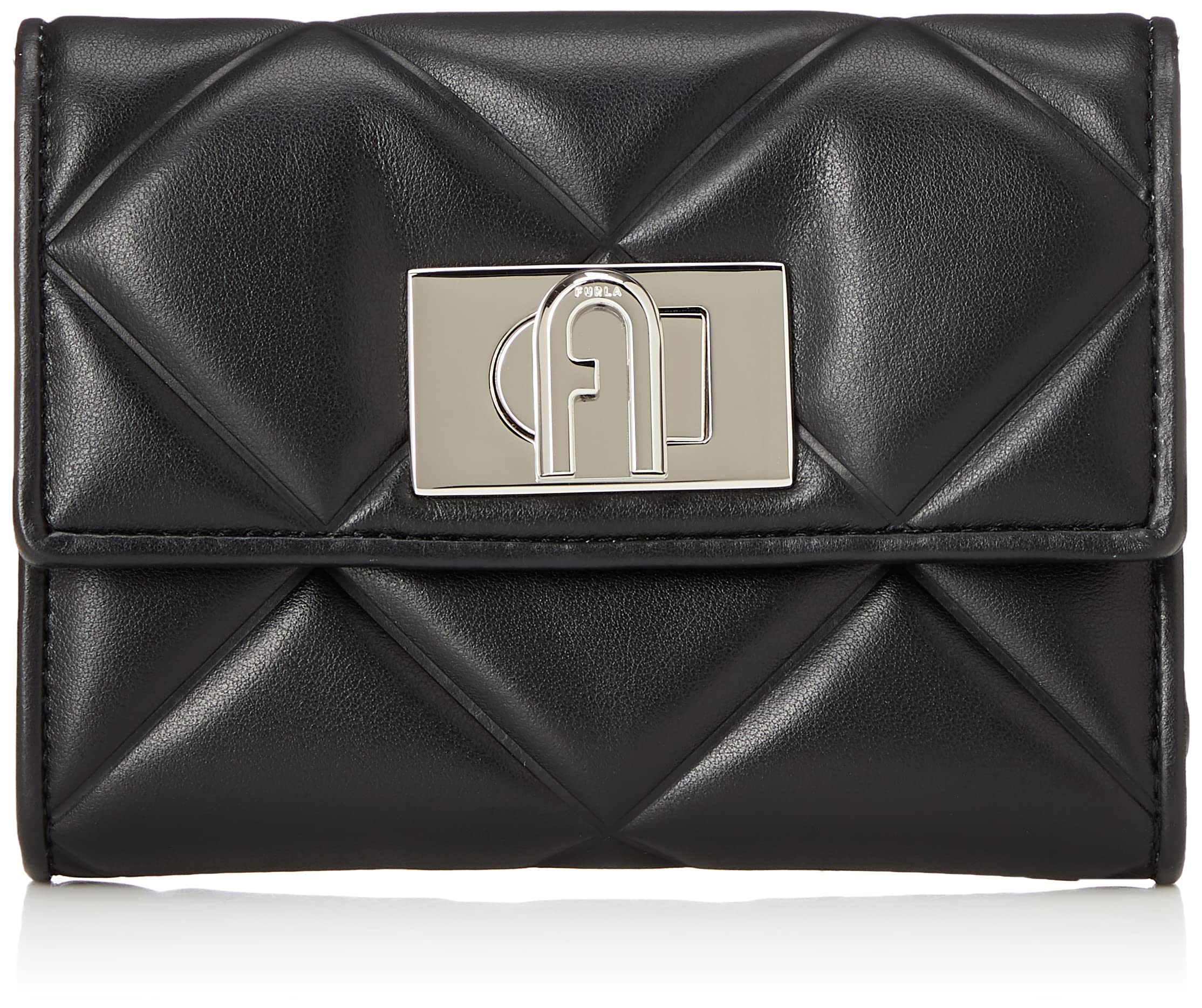 Furla 1927 M Compact Wallet for Women | Genuine Leather Small Wallet with Card Slots & Zipper Pocket | Perfect for Everyday Use, Travel & Gift Giving