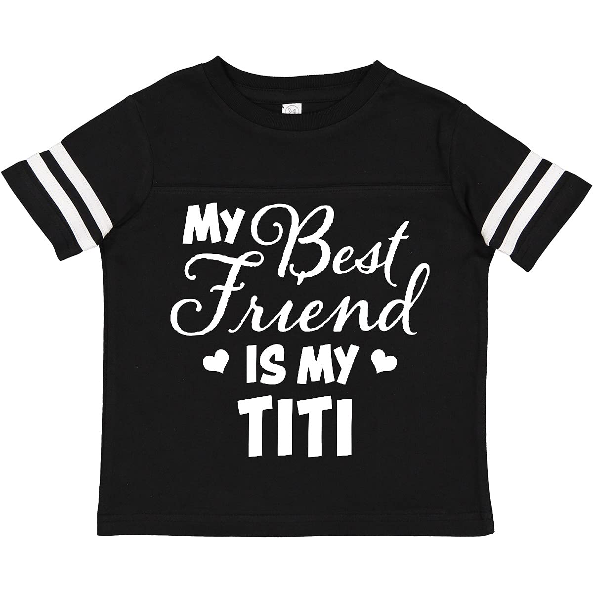 My Best Friend is My Titi with Hearts Toddler T-Shirt - Cute & Comfortable for Playdates & Family Outings
