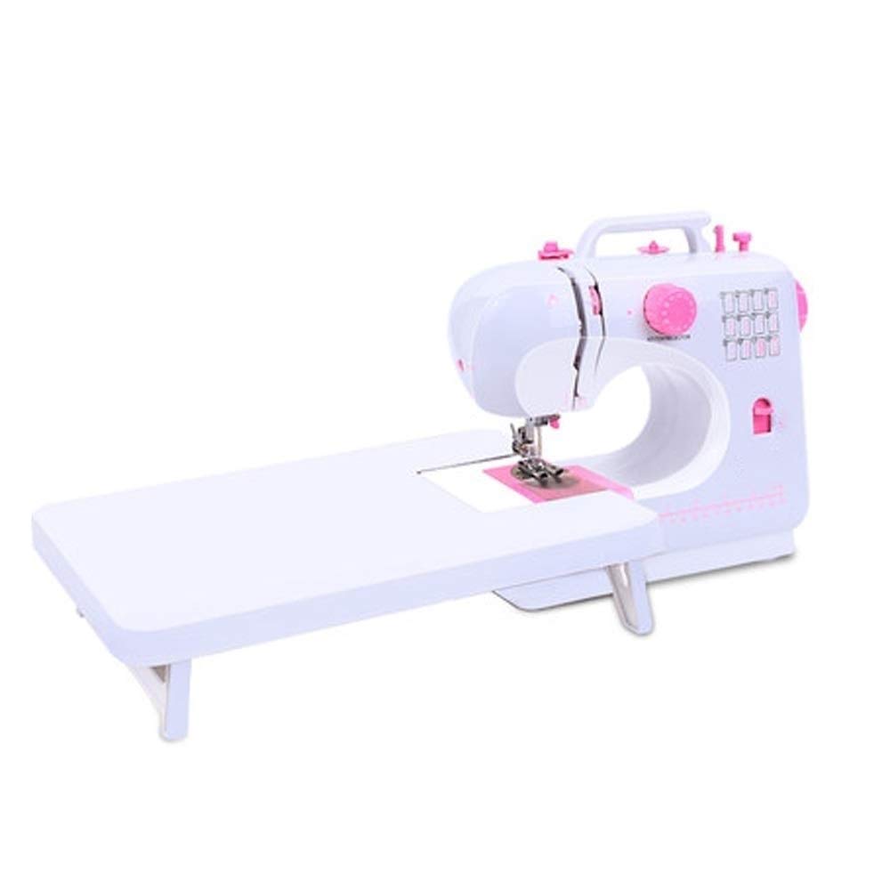 Mini Sewing Machine for Beginners - Portable Handheld Sewing Machine with Light, Extension Table & Adjustable Double Speed - Perfect for DIY Crafts, Clothes Mending, Quilting and Home Use