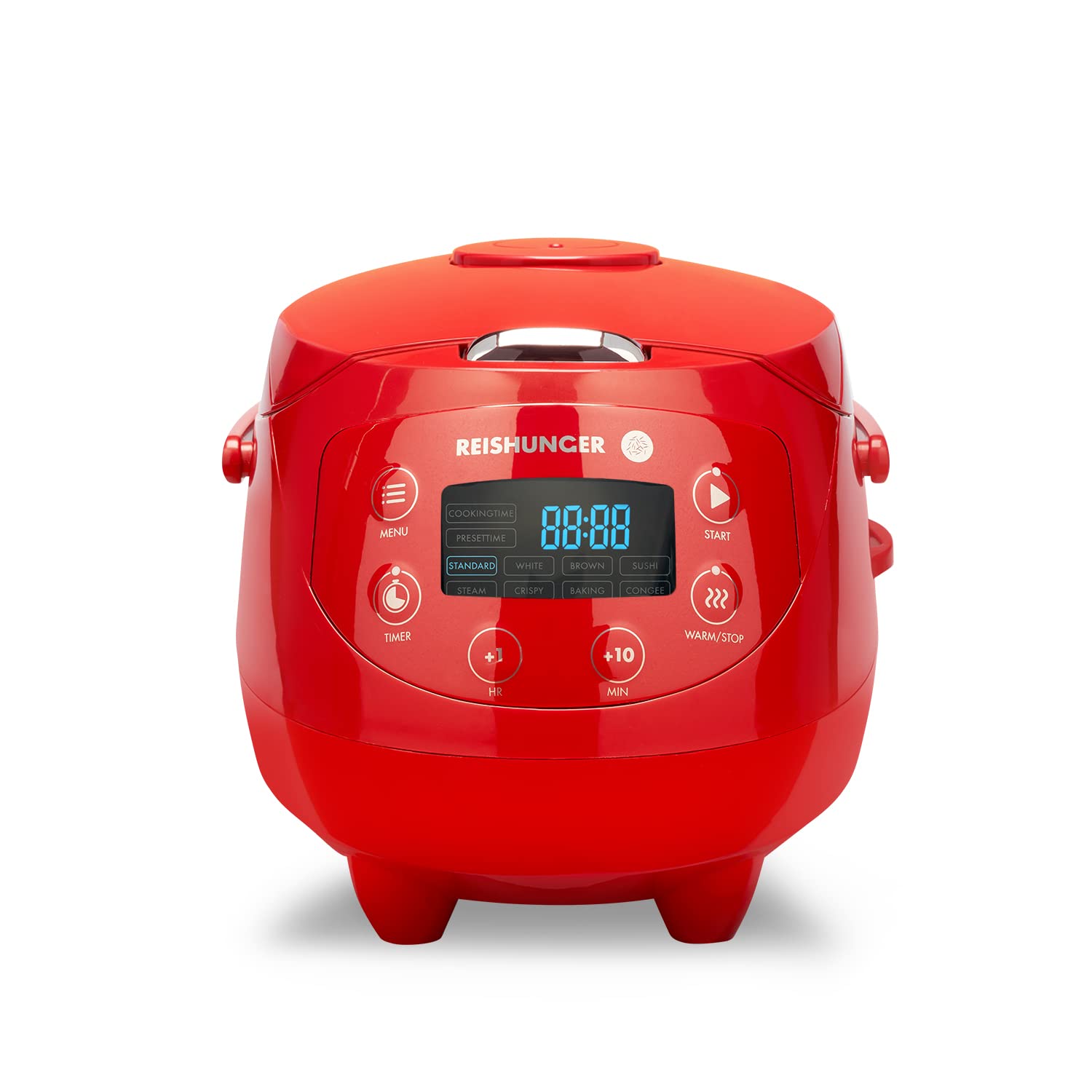 Reishunger Digital Mini Rice Cooker & Steamer with Keep-Warm Function - 3.5 Cup Capacity Japanese Style Rice Cooker with Ceramic Inner Pot & 8 Cooking Programs - Perfect for 1-3 People - Ideal for Dorms, Offices & Small Kitchens