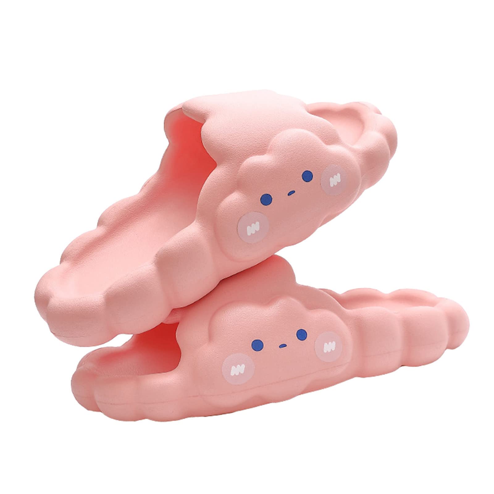 **3D Cloud Slides for Kids - Cute Non-Slip Open Toe Sandals for Boys & Girls (Size 3) - Perfect for Indoor, Outdoor, and Beach Play**