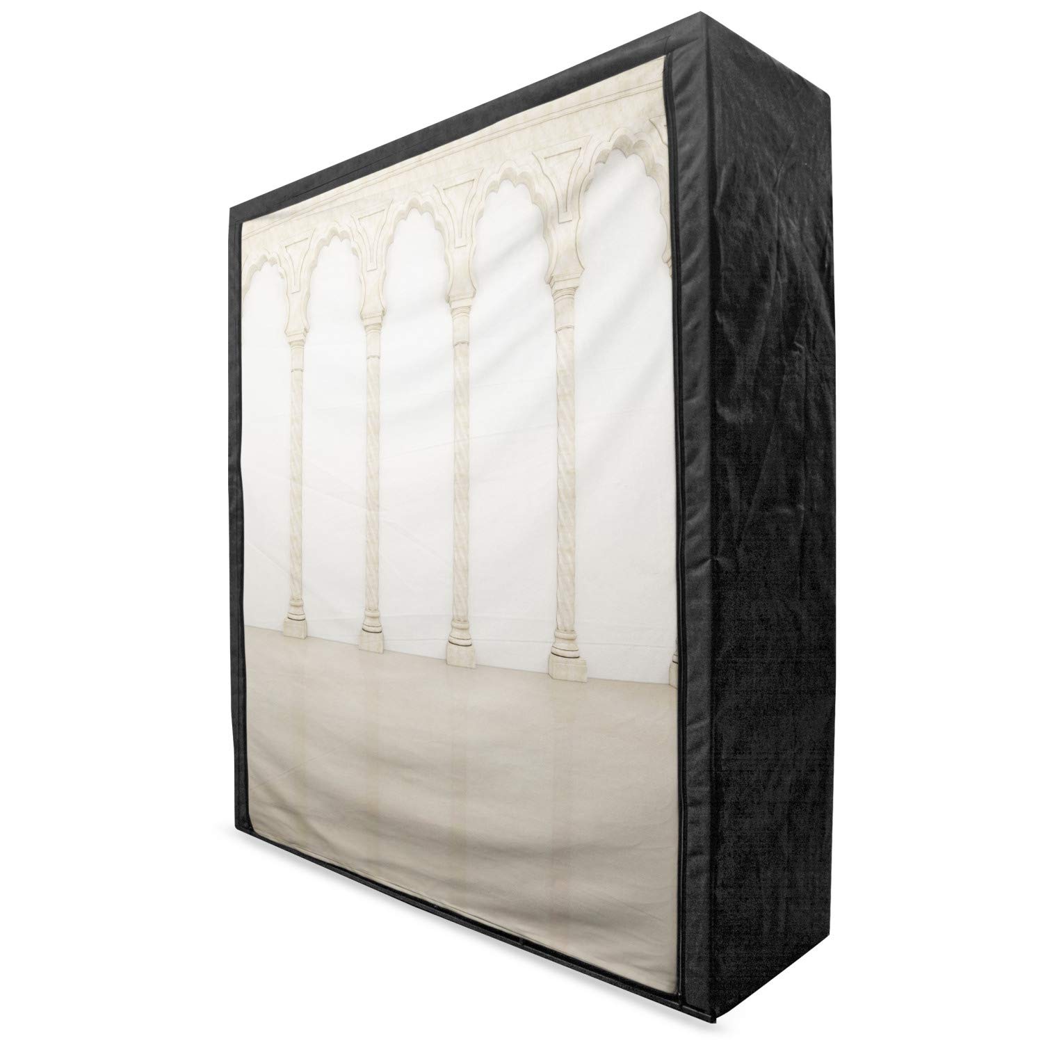 Ambesonne Portable Fabric Wardrobe with Shelves - 59
