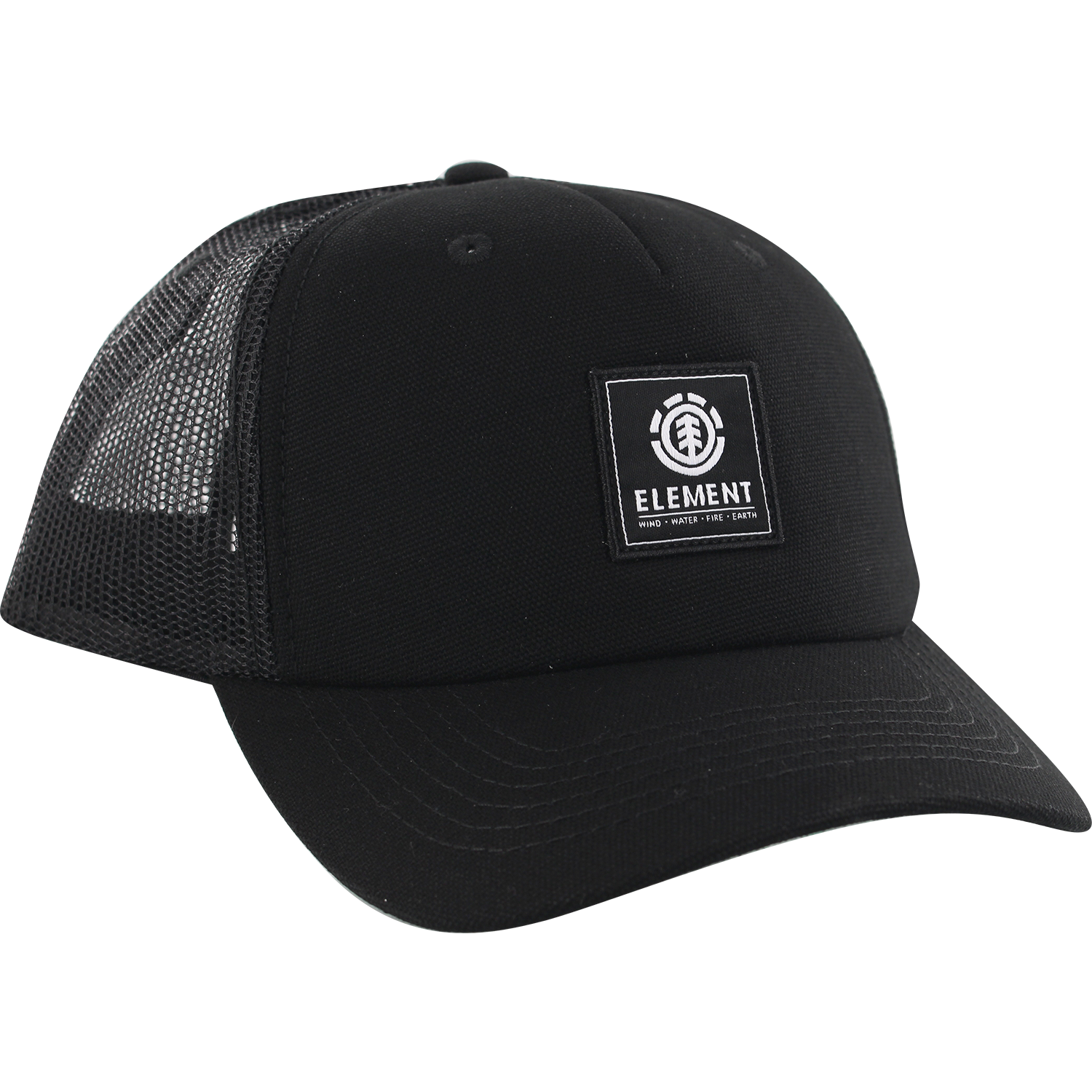 Ele Icon Mesh Skate HAT - Adjustable All Black/Black - Breathable & Lightweight Skateboarding Cap for Men & Women - Perfect for Skateboarding, Running, Cycling & Outdoor Activities