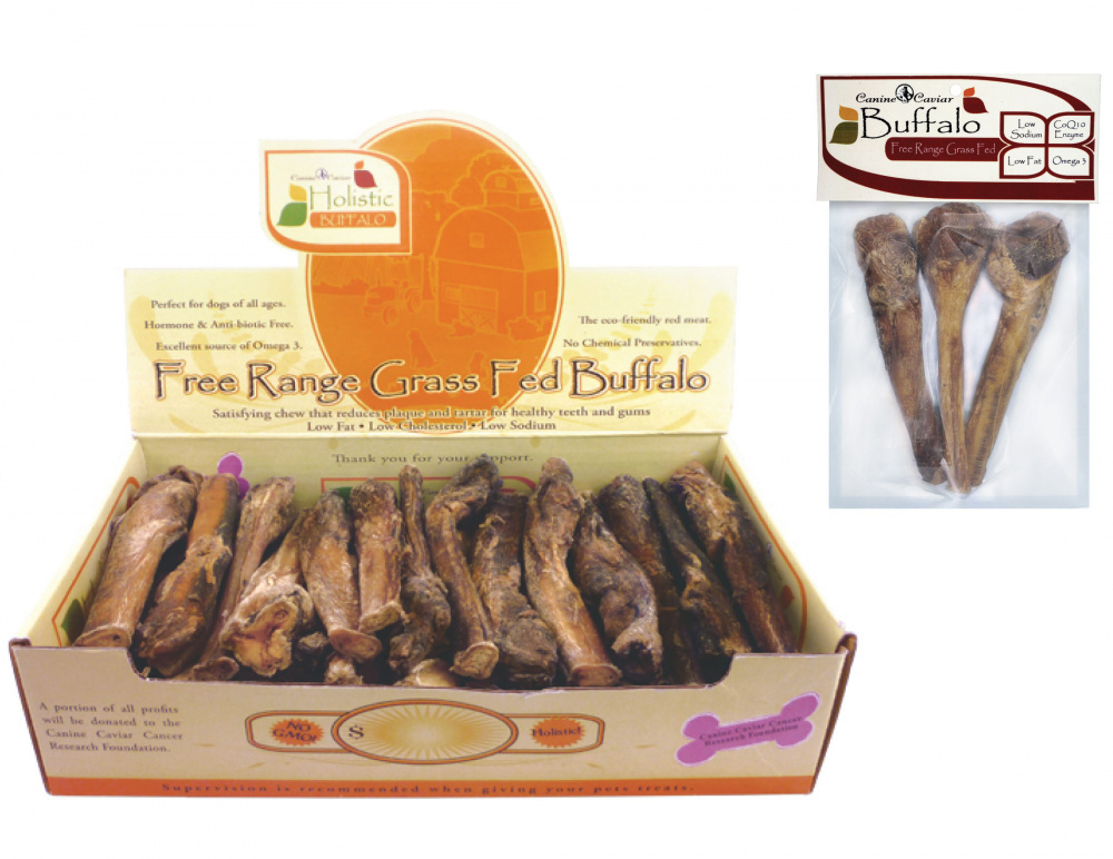 Canine Caviar Buffalo Lollipops Dog Treats - Grain-Free, All-Natural Chews for Dogs - Perfect for Training, Dental Health & Long-Lasting Enjoyment