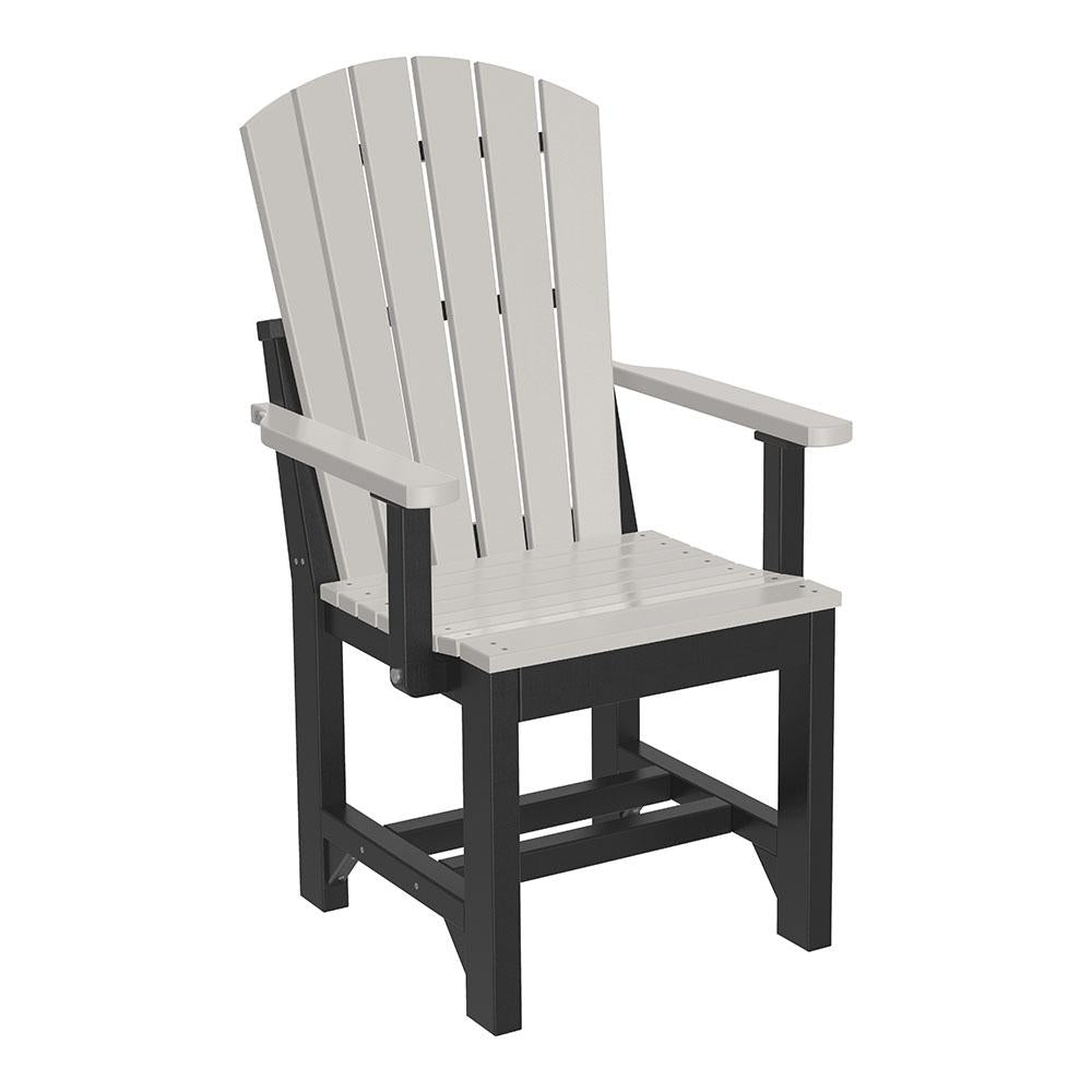 Premium Adirondack Arm Chair with Cup Holder - LuxCraft Dove Gray - Outdoor Patio, Garden, Deck & Poolside Relaxation