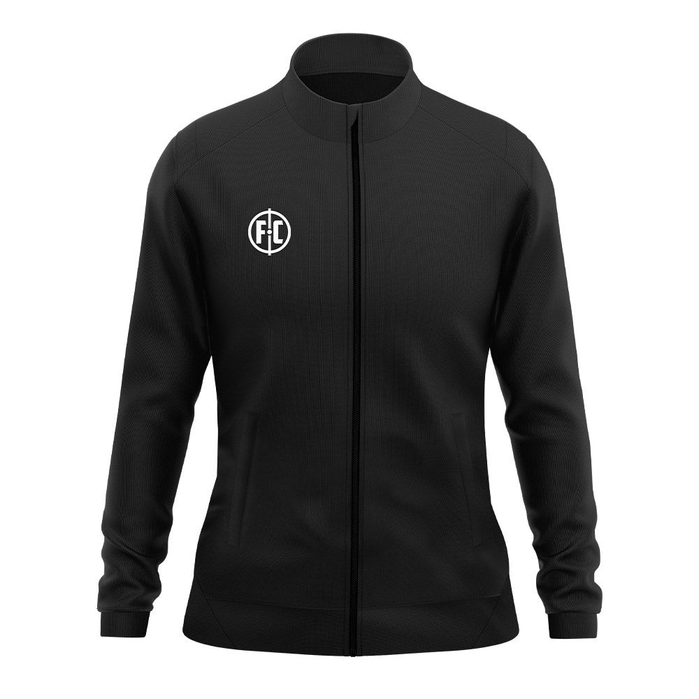 Women's FC Full Zip Jacket II - Lightweight Black Windbreaker for Outdoor Activities & Casual Wear