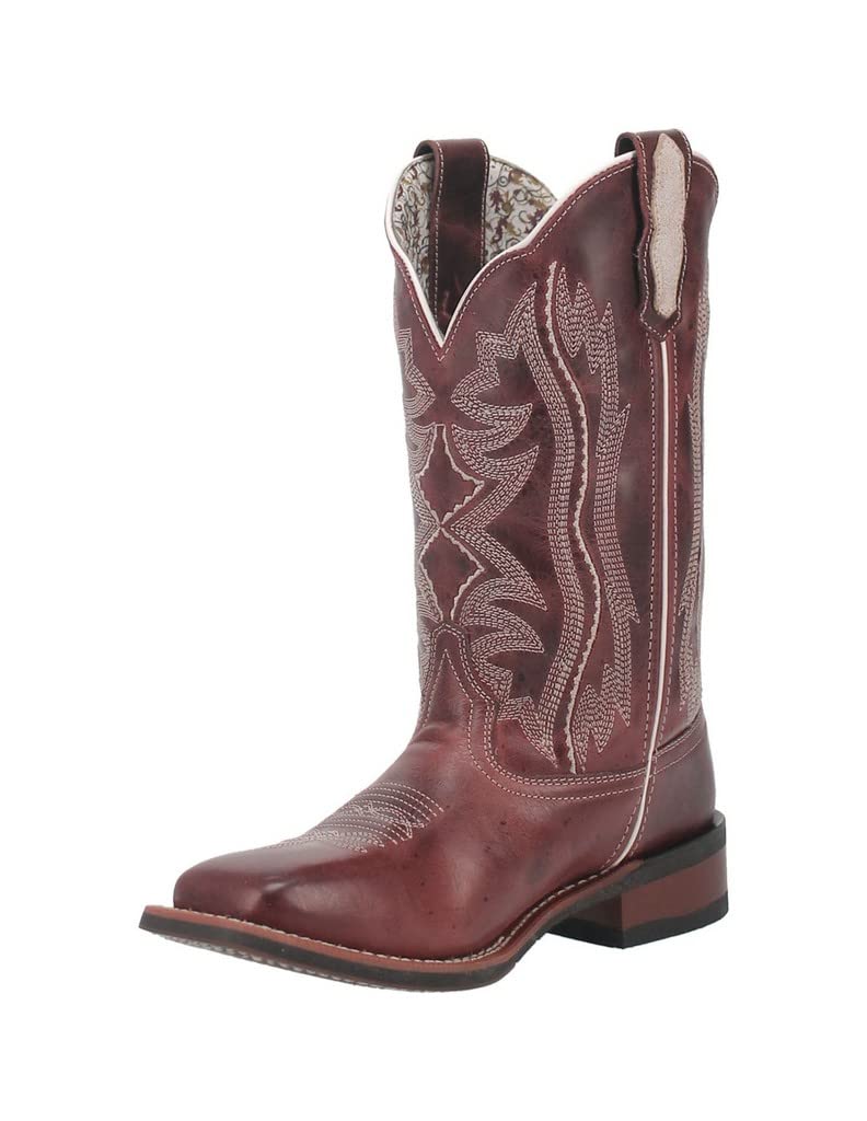 Laredo Women's Willa Western Boots - Wide Square Toe Cowgirl Boots for Country Dancing & Riding | Comfortable Leather Ankle Boots for Women