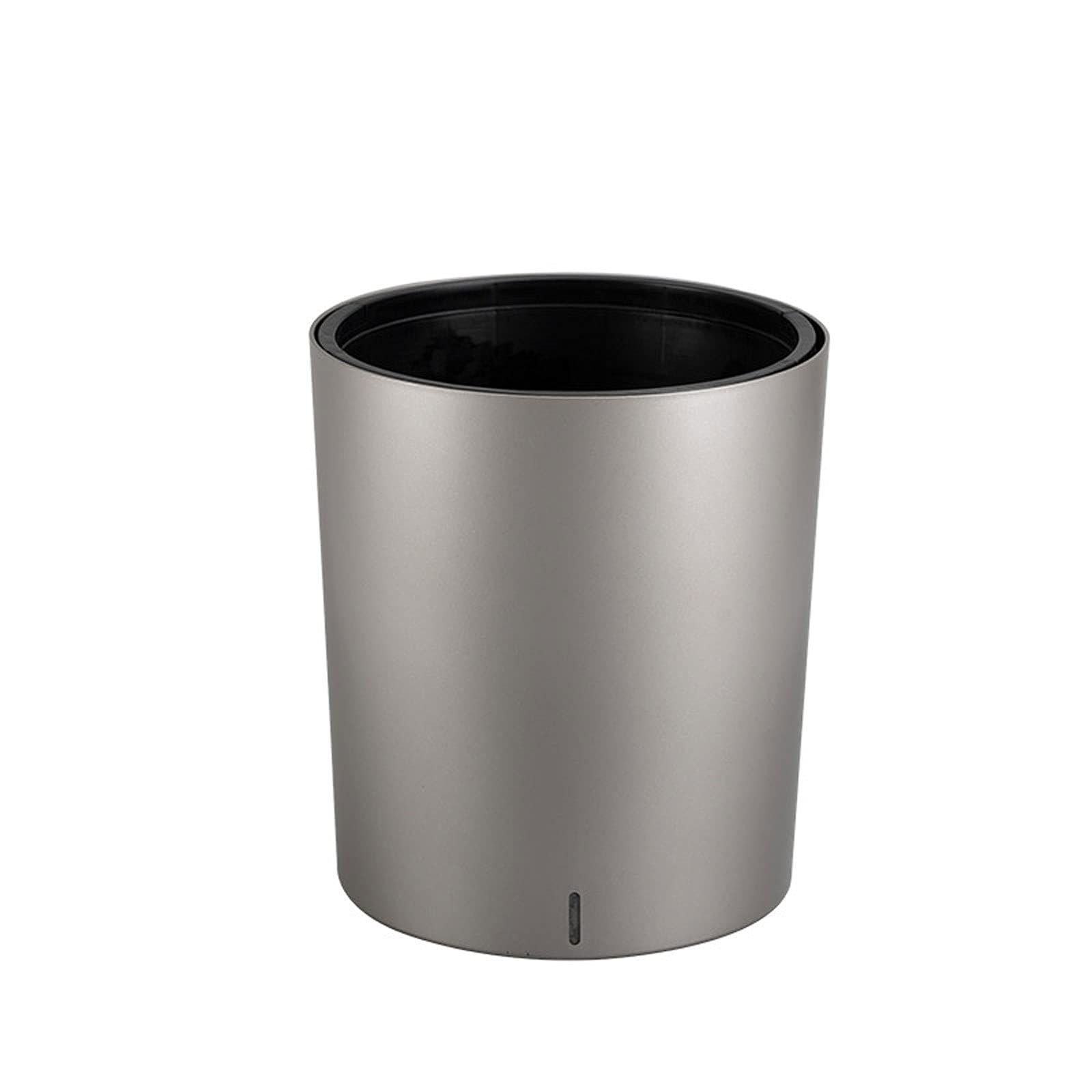 Modern Silver Flower Pot Planter for Indoor Plants - Decorative Home & Office Plant Container - Ideal for Succulents, Herbs & Small Houseplants - Perfect for Living Room, Desk & Shelf Decor