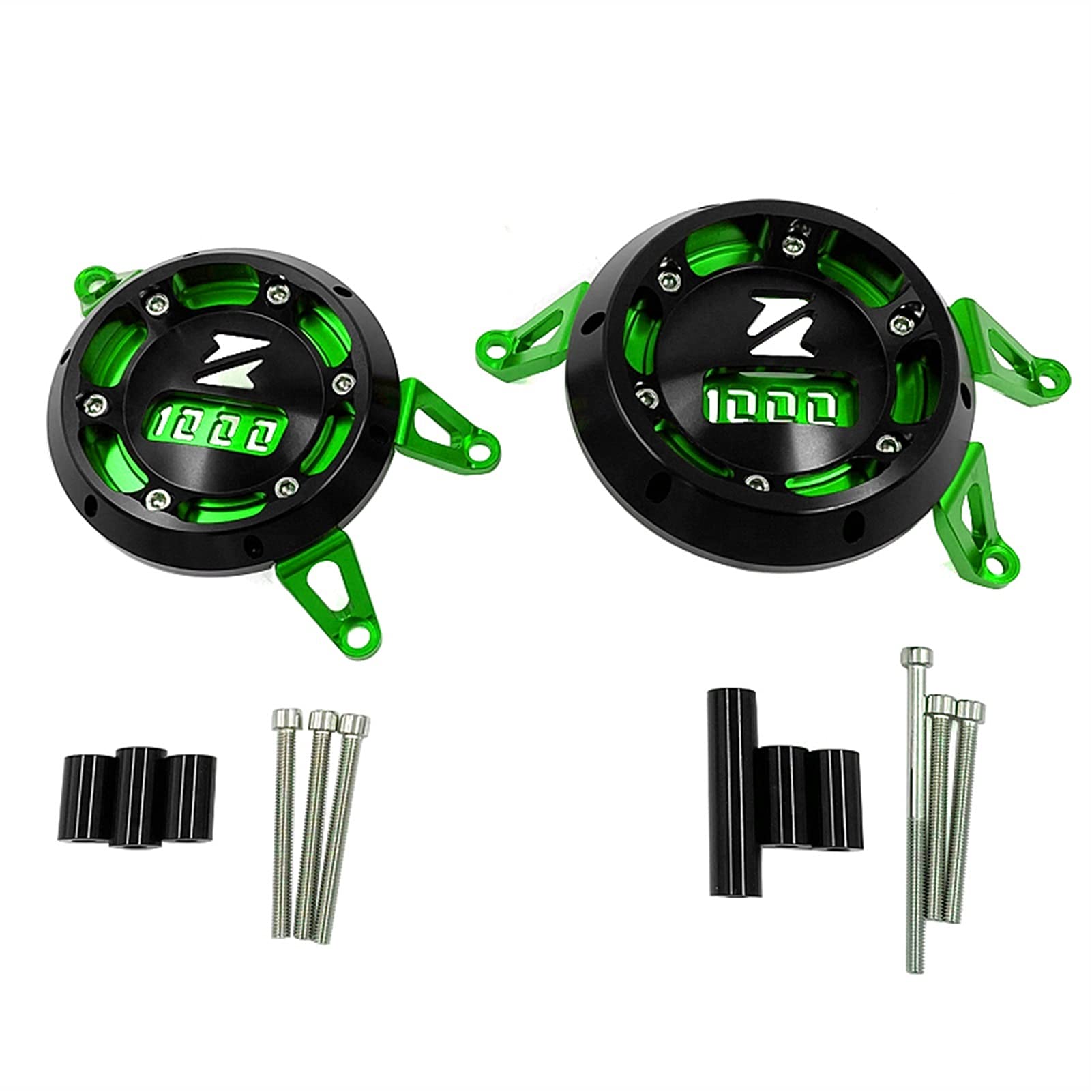 Kawasaki Z1000 Z1000SX Z1000R CNC Engine Cover Stator Case Crash Slider Guard (2010-2018) - Motorcycle Protection for Street Riding & Track Days
