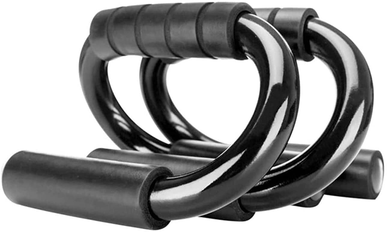 XUERUIGANG Push Up Bars for Men & Women - Non-Slip Foam Handles for Extra Grip - Chest, Arms & Shoulder Workout Equipment - Perfect for Home Gym, Calisthenics & Strength Training (Black)
