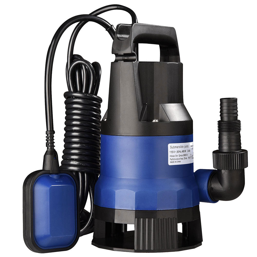 1/2HP Submersible Dirty Water Pump with Float Switch - Heavy Duty Utility Pump for Basement, Pool, Flood, and Sewage - TheLAShop