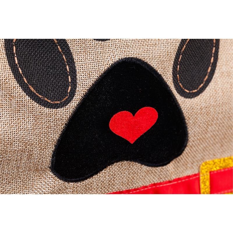 Funny Dog Lover Burlap Garden Flag - 'Dogs Welcome, People Tolerated' Outdoor Yard Decor for Pet Owners - Perfect for Front Porch, Lawn & Backyard Decorations