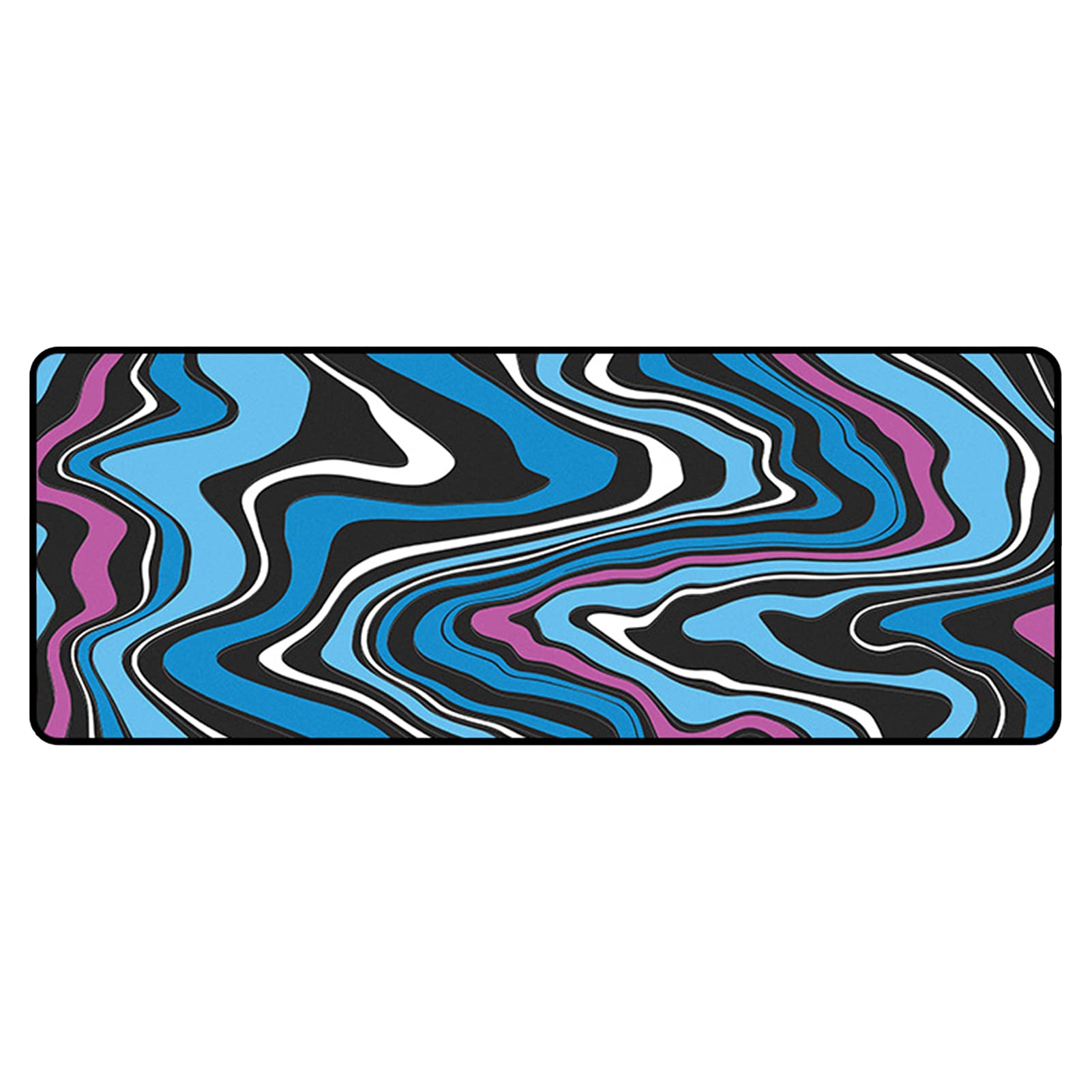 OCUhome Extra Large Gaming Mouse Pad (11.81x31.5x0.08in) - Non-Slip Thickened Desk Mat with Abstract Art Design for PC, Laptop, Office & Gaming Setup - Perfect for Work, Gaming & Home Office Use