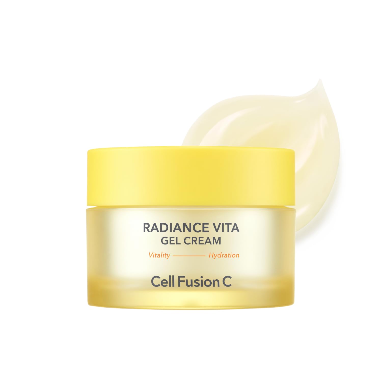 Cell Fusion C Radiance Vita Gel Cream - Hydrating Face Moisturizer with Hyaluronic Acid & Vitamins C, E, B5 for Bright, Glowing Skin | 1.86 fl.oz (55ml) | Perfect for Dry Skin, Day/Night Skincare Routine, Anti-Aging & Hydration Boost