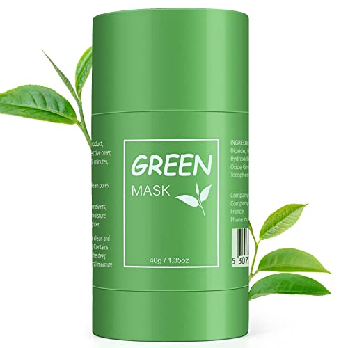 Random Mac Green Tea Stick Face Mask - Oil Control & Anti-Acne Treatment (40g) | Deep Cleansing for Oily & Acne-Prone Skin | Perfect for Daily Skincare Routine & Spa Nights