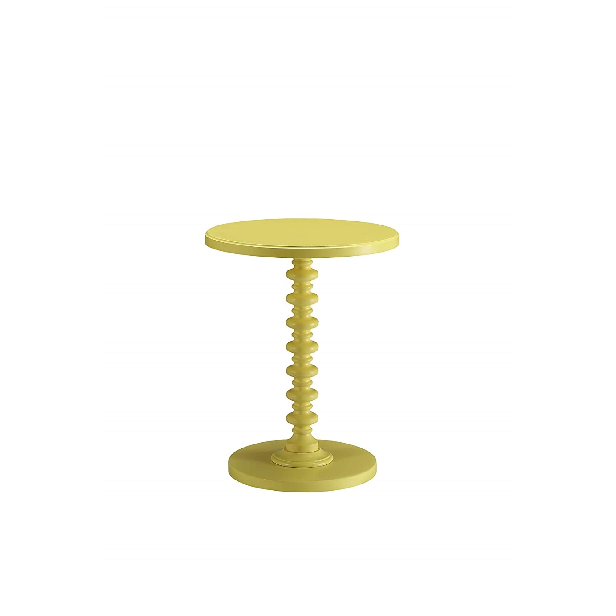 Acme Acton Yellow End Table - Modern Side Table for Living Room, Bedroom & Office - Perfect for Small Spaces & Home Decor
