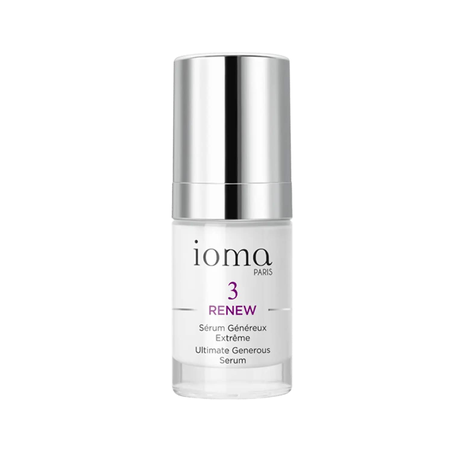 IOMA Paris Ultimate Generous Serum - Anti-Aging Face Serum for Smooth & Firm Skin, Youthful Glow (15ml) | Best for Night Routine & Daily Skincare Regimen