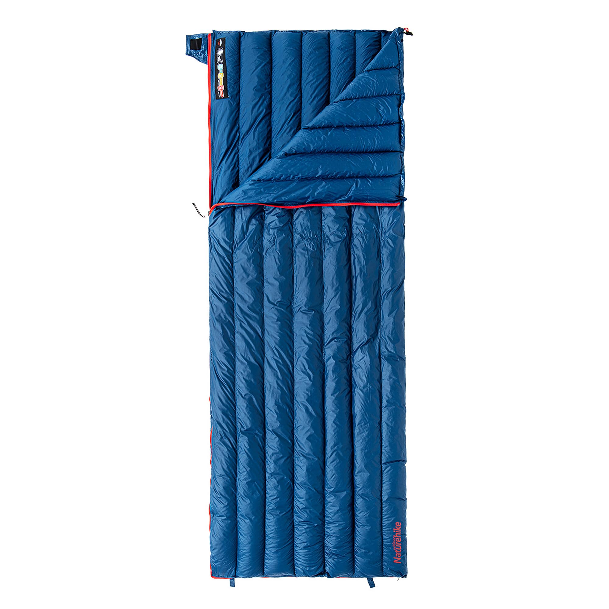 Naturehike Ultralight 650FP/750FP Down Sleeping Bag - Compact & Compressible Rectangular Envelope Design for Backpacking, Hiking & Camping - Includes Carry Bag for Outdoor Adventures