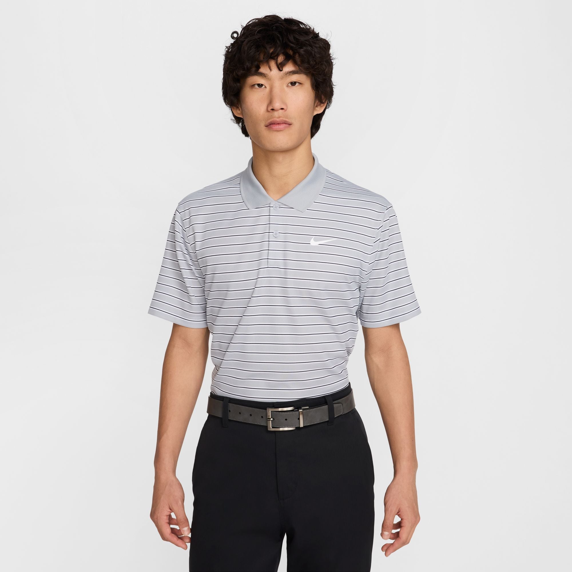 Nike Men's Victory Striped Golf Polo Shirt - Breathable & Moisture-Wicking Performance Top for Golf, Casual Wear & Outdoor Activities
