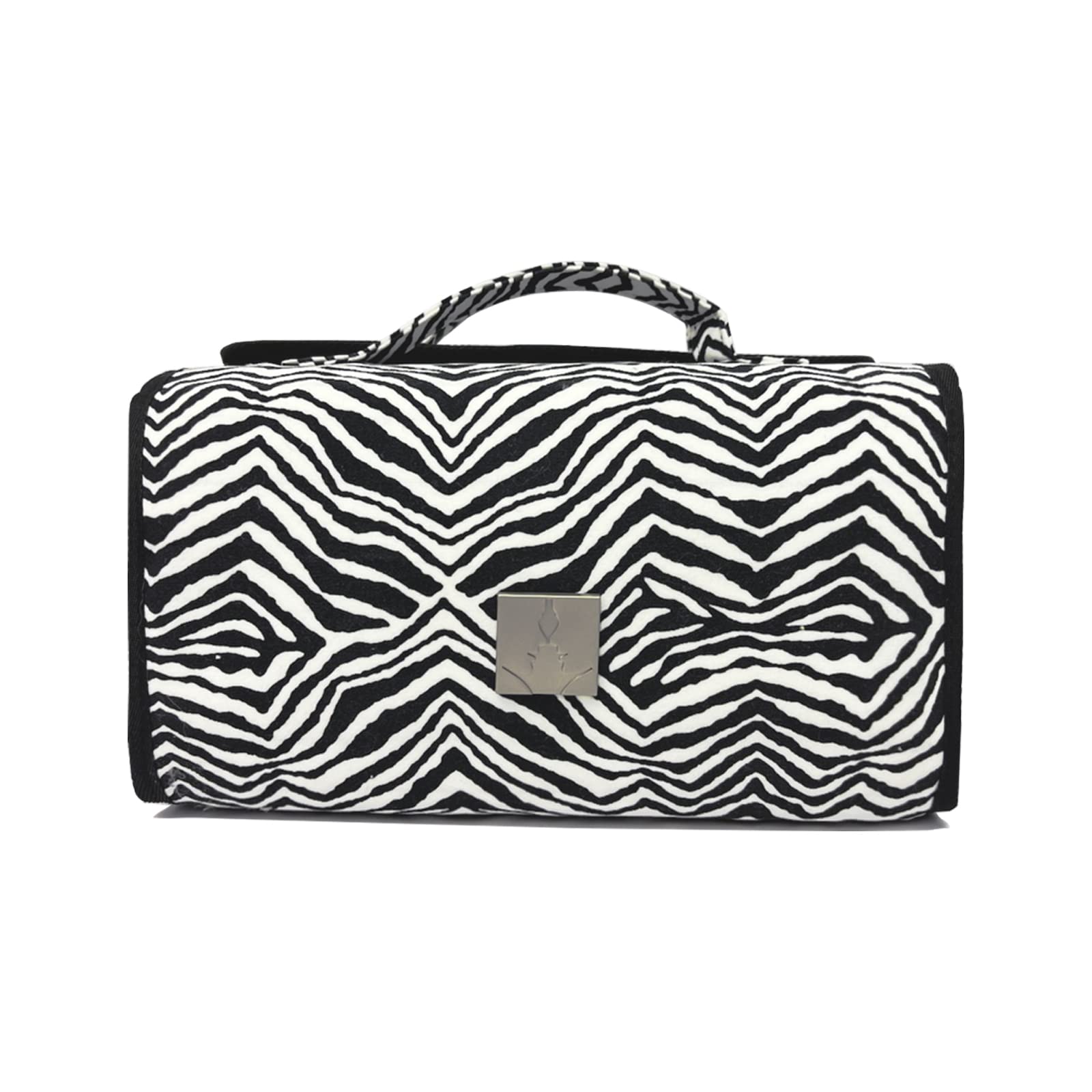 ROYALFAIR Roll Up Waterproof Hanging Toiletry Bag with 4 Removable TSA-Approved Clear PVC Cosmetic Pouches | Travel Makeup Organizer for Women | Perfect for Air Travel, Camping & Gym Essentials Storage