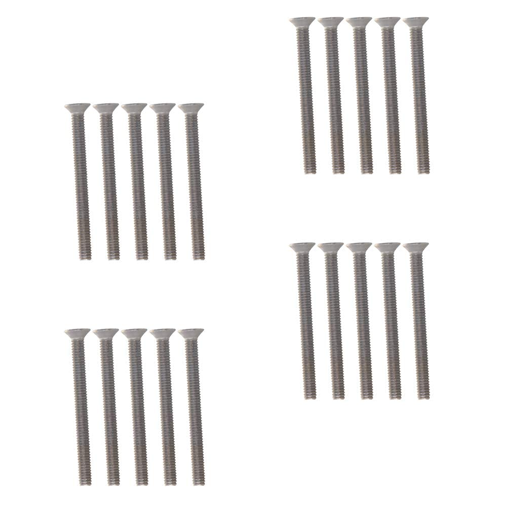 M3x30mm 304 Stainless Steel Flat Head Screws (100Pcs) - for Furniture & Electronics Assembly
