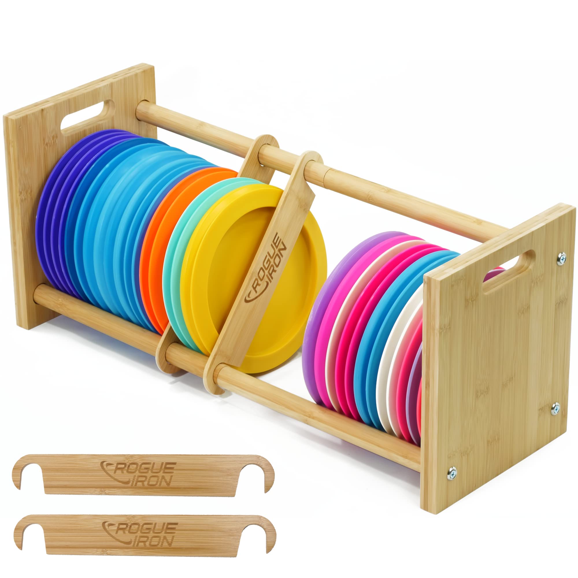 Rogue Iron Disc Golf Rack - Stackable Disc Golf Storage Organizer for Ultimate Frisbee Players | Perfect for Home, Garage, or Course Organization