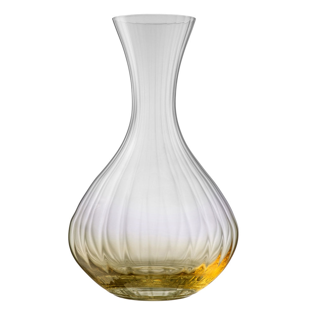 Galway Crystal Erne Amber Carafe - Elegant Glass Decanter for Whiskey, Wine & Water - Perfect for Gifts, Dining & Home Bar Decor