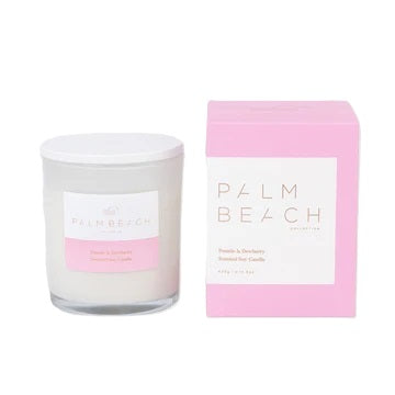 Premium Palm Beach Candle 14.8oz (420g) - Refreshing Pomelo & Dewberry Scent - Long-Lasting Soy Wax Candle for Home, Spa, Yoga & Relaxation