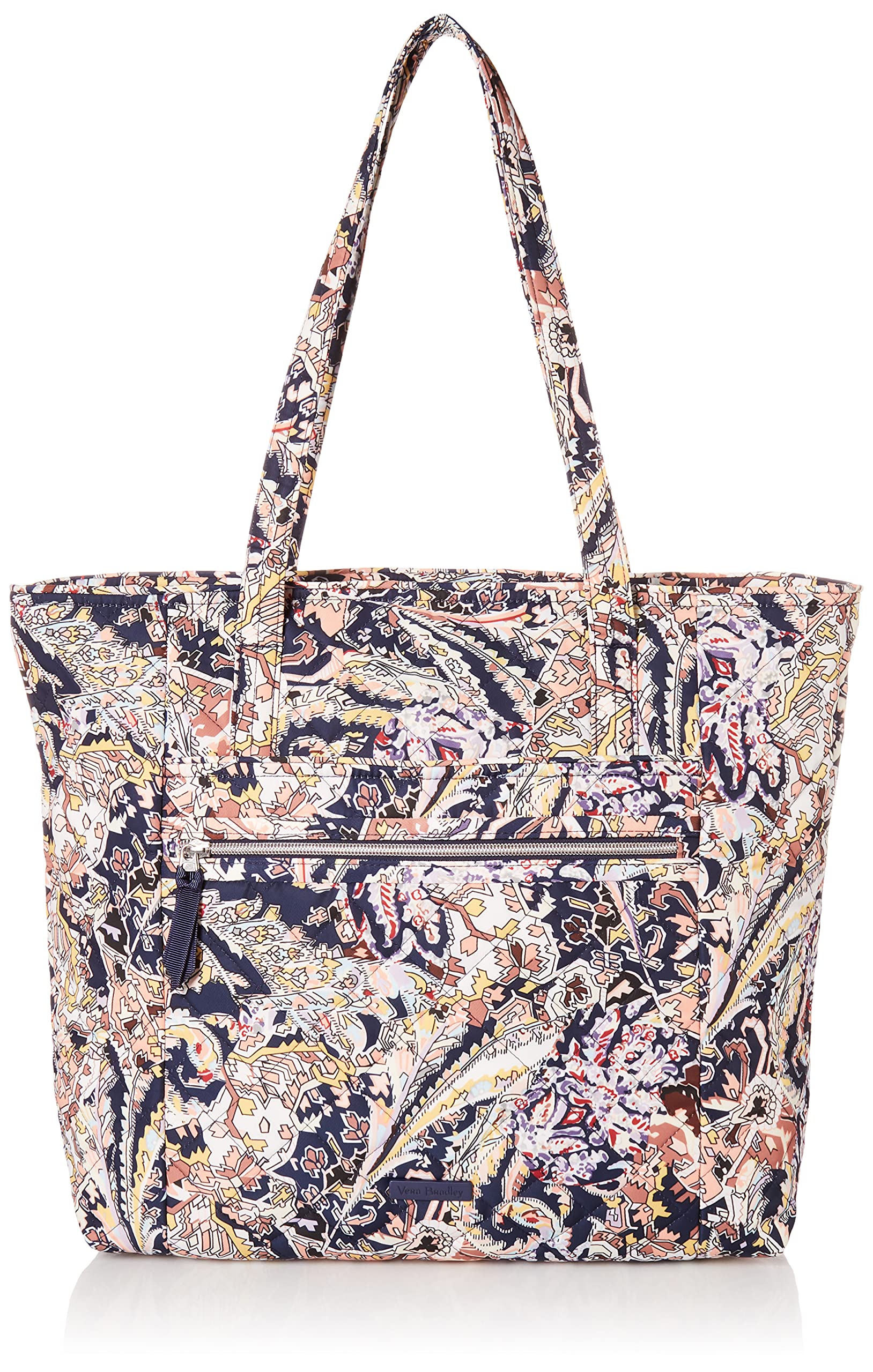 Vera Bradley Performance Twill Vera Tote Bag - Stylish & Durable Women's Handbag for Work, Travel & Everyday Use | Perfect for Office, Commuting & Weekend Outings